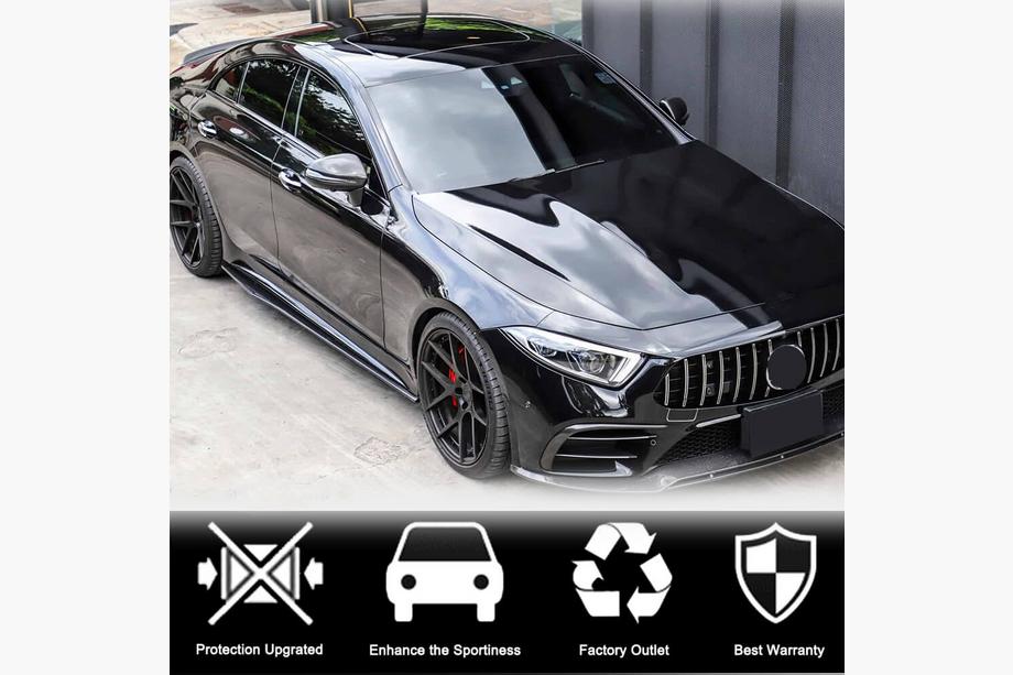 Mercedes CLS C257 2018- Praguri Laterale V1 (pentru AMG/AMG-Line 2018-2020, Carbon) Foto 3