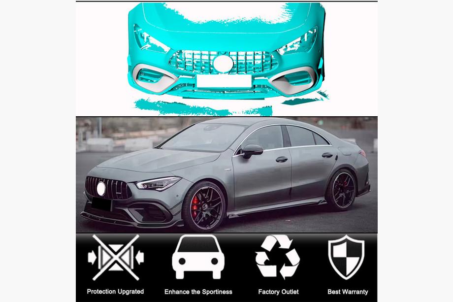 Mercedes CLA C118 2019- Capace bara fata carbon pentru CLA45 AMG SD Foto 2