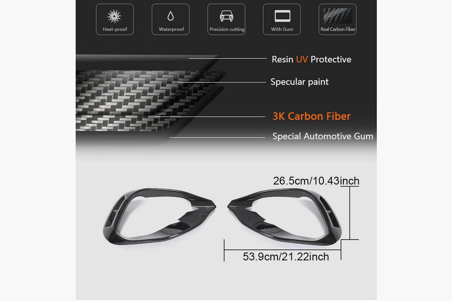 Mercedes GLA H247 2020- Extensii bara fata V1 (pentru AMG/AMG-Line, carbon) Foto 5