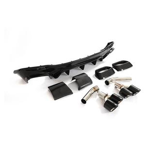 Difuzor spate cu ornamente tobe esapament GLE63 Carbon (2018-2026) foto 2