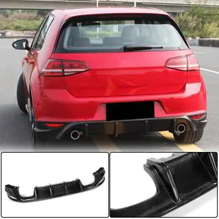 Difuzor Bara Spate V2 (pentru Base/GTI HB 2012-2017, Carbon) foto 1