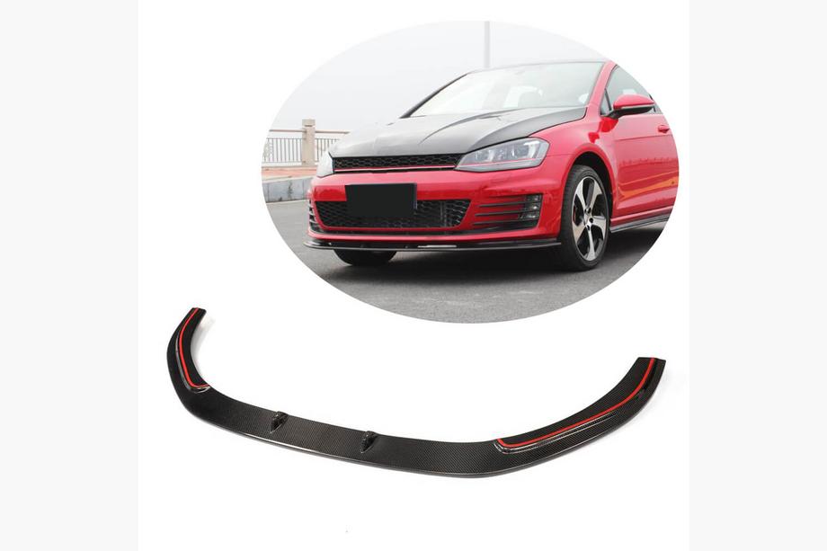 Volkswagen Golf 7/E-Golf 2012-2020 Lip Bara Fata V2 pentru GTI HB 2012-2017 Carbon Foto 1