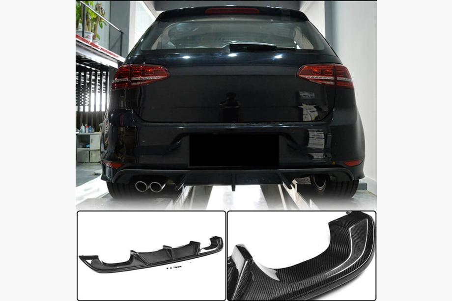 Volkswagen Golf 7/E-Golf 2012-2020 Set complet body kit carbon (pentru R/R-line HB 2012-2017, Carbon) Foto 3