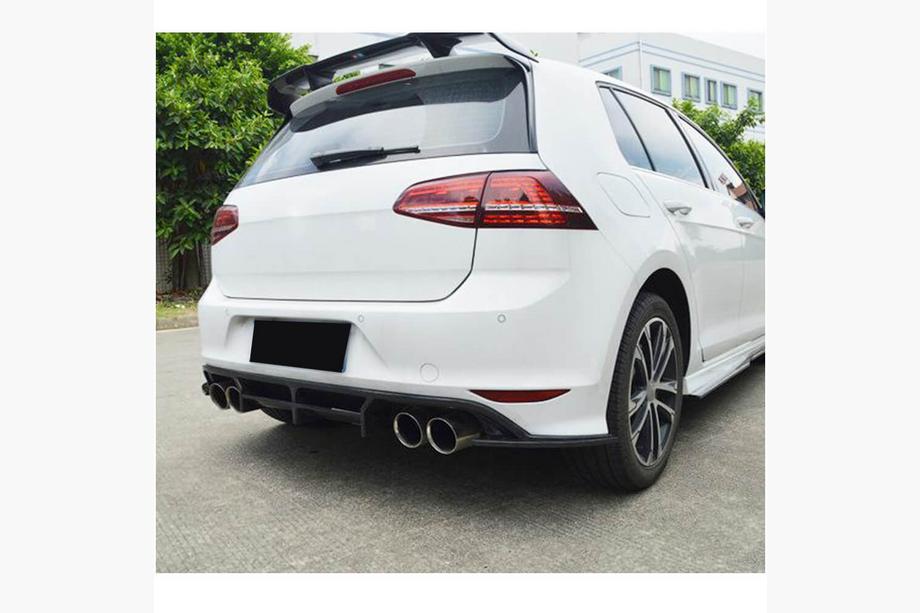 Volkswagen Golf 7/E-Golf 2012-2020 Difuzor bara spate (pentru R-Line HB 2012-2017, Carbon) Foto 2