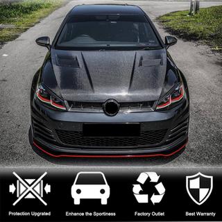Grila fata (pentru HB 2012-2017, Dry Carbon) Volkswagen Golf 7/E-Golf 2012-2020 foto 4