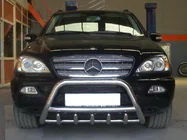 Mercedes ML W163 1997-2005 Bullbar (Inox) foto 3