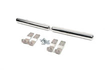 Mercedes Sprinter W901/902/903/904/905 1995–2006 Tevi laterale in spatele rotii din spate (2 buc, inox) Ampatament Lung foto 2