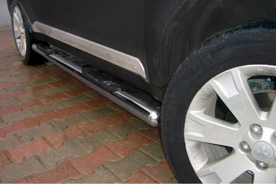 Mitsubishi Outlander 2006-2012 Tevi Laterale (2 buc, Otel Inoxidabil) Image