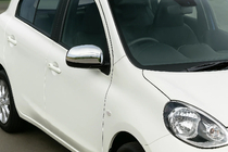 Nissan Micra K13 2011-2016 Capace Oglinzi (2 buc, Otel Inoxidabil) Carmos - Otel Inoxidabil Turcesc foto 1