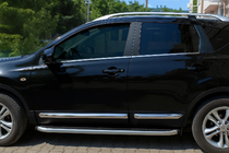 Nissan Qashqai 2010-2014 Molduri usi OmsaLine (4 buc, inox) foto 1