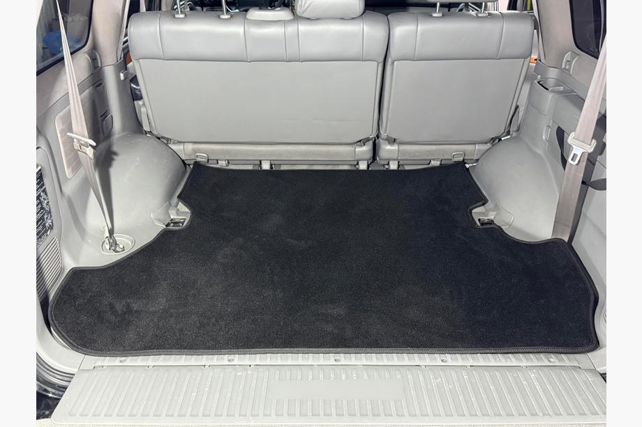 Toyota Land Cruiser 100 1998-2007 Covoras portbagaj textil Premium 2 buc Negru (7 locuri) Foto 2
