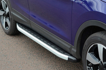 Nissan Qashqai 2014-2021 Praguri laterale Fullmond (2 buc, aluminiu) foto 2