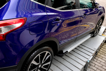 Nissan Qashqai 2014-2021 Praguri Laterale Tip X5 (2 buc, Aluminiu) foto 4
