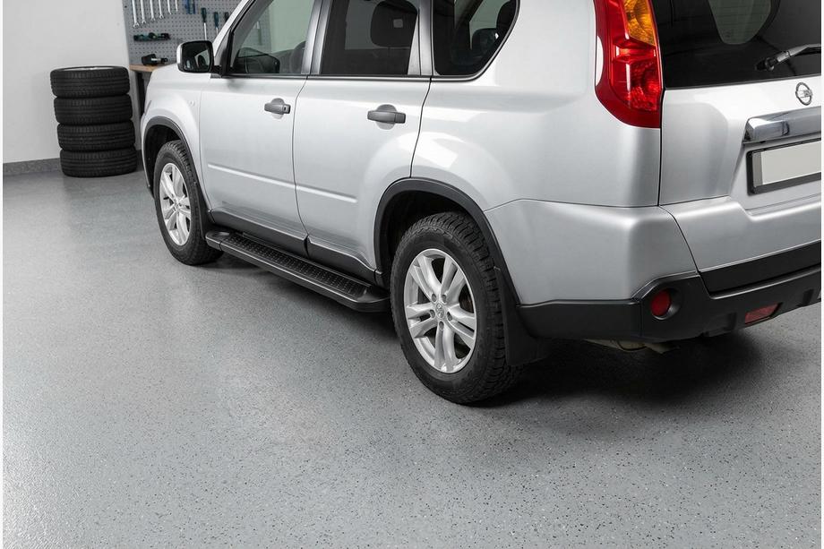 Nissan X-trail T31 2007-2014 Praguri Laterale Allmond Black (2 buc, aluminiu) Foto 1