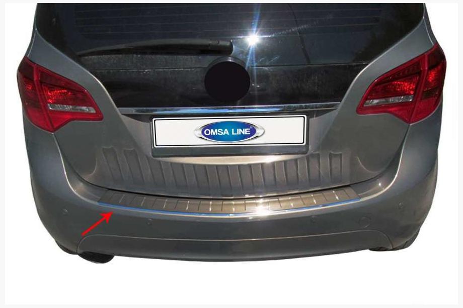 Opel Meriva 2010-2017 Protectie bara spate OmsaLine (inox) Image