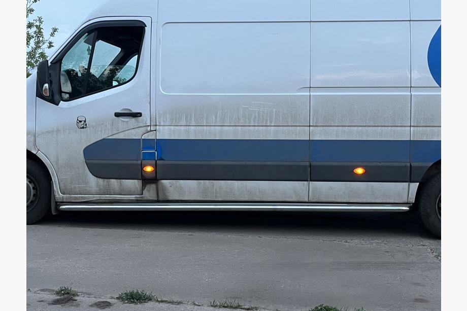 Renault Master 2011-2023 Praguri Laterale Premium (2 buc, Inox) 60 mm, ampatament mediu Foto 8