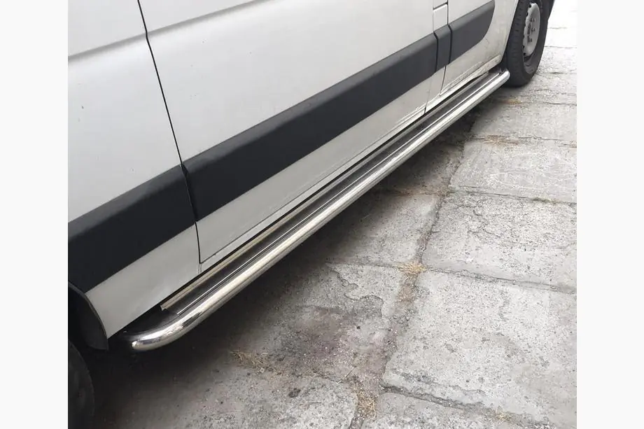 Renault Master 2011-2023 Praguri Laterale Premium (2 buc, Inox) Image
