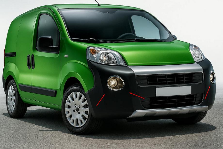 Peugeot Bipper 2008-2017 Capace proiectoare ceata model superior (2 buc, inox) Image