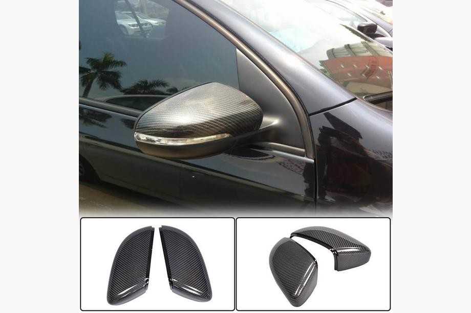 Volkswagen Golf 6 2008-2014 Capace Oglinzi V1 (pentru HB 2010-2013, Carbon) Foto 2