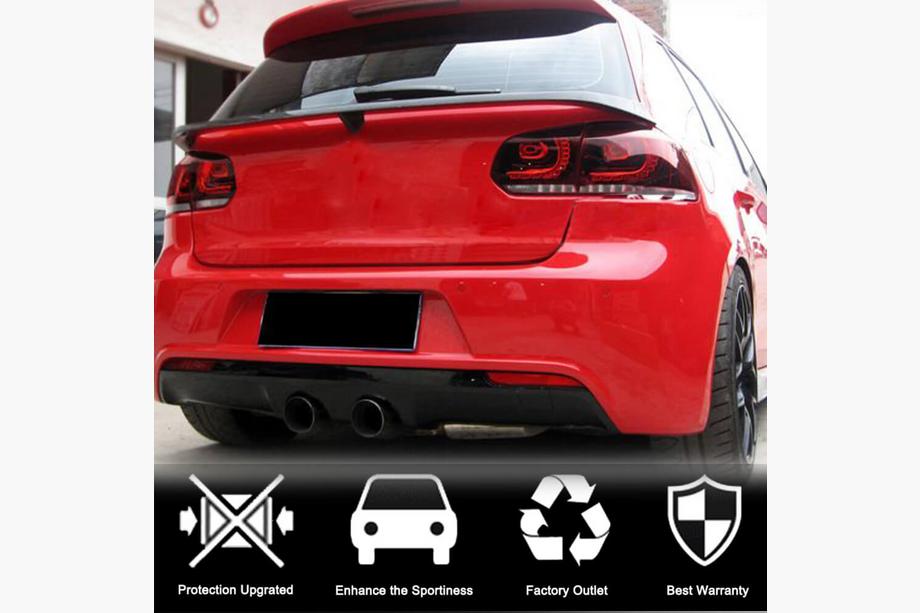 Volkswagen Golf 6 2008-2014 Spoiler inferior (pentru GTI/R HB 2010-2013, Carbon) Foto 2