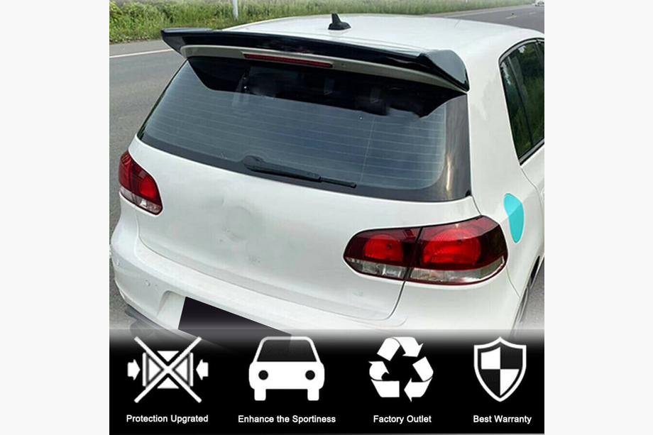 Volkswagen Golf 6 2008-2014 Spoiler V3 (pentru GTI/R HB 2010-2013, Carbon) Foto 3