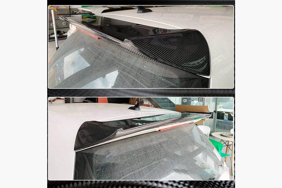 Volkswagen Golf 6 2008-2014 Spoiler V3 (pentru GTI/R HB 2010-2013, Carbon) Foto 4