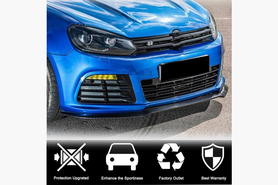Volkswagen Golf 6 2008-2014 Lip bara fata V1 pentru R HB 2010-2013, Carbon Foto 2