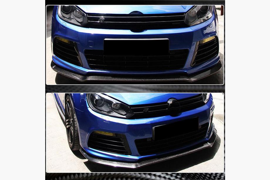 Volkswagen Golf 6 2008-2014 Lip bara fata V1 pentru R HB 2010-2013, Carbon Foto 3