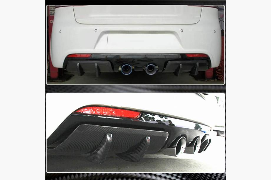 Volkswagen Golf 6 2008-2014 Difuzor bara spate V2 pentru R/R20 HB 2010-2013, Carbon Foto 3