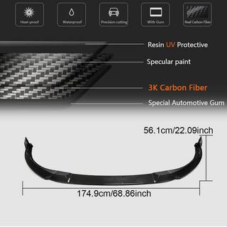 Extensie bara fata Lip (pentru GTI HB, carbon) foto 4