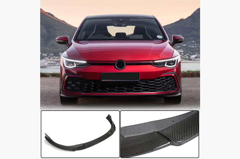 Volkswagen Golf 8 2019- Extensie bara fata Lip (pentru GTI HB, carbon) Foto 1