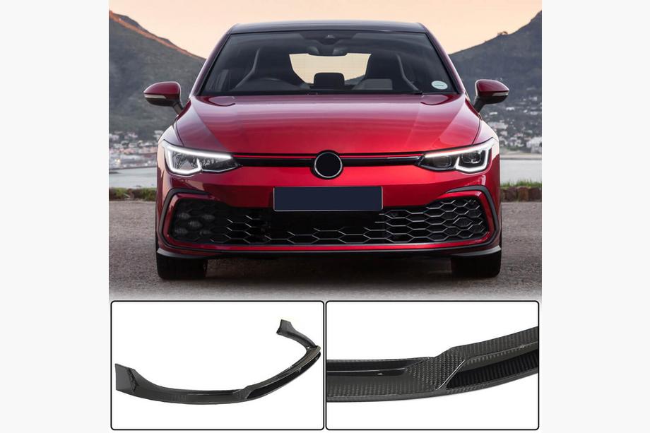 Volkswagen Golf 8 2019- Lip Bara Fata (pentru GTI HB, Carbon Uscat) Foto 1