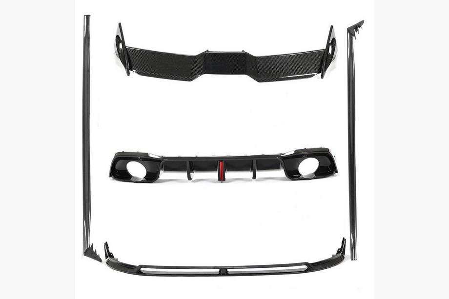 Volkswagen Golf 8 2019- Set complet body kit carbon (pentru GTI & R EU HB 2019-2024), Carbon Foto 1