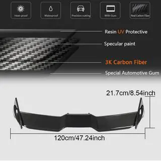 Spoiler V2 (pentru GTI/R EU 2019-2024, Carbon) foto 3