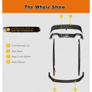 Set complet body kit carbon (pentru R EU HB 2019-2024), Carbon foto 2
