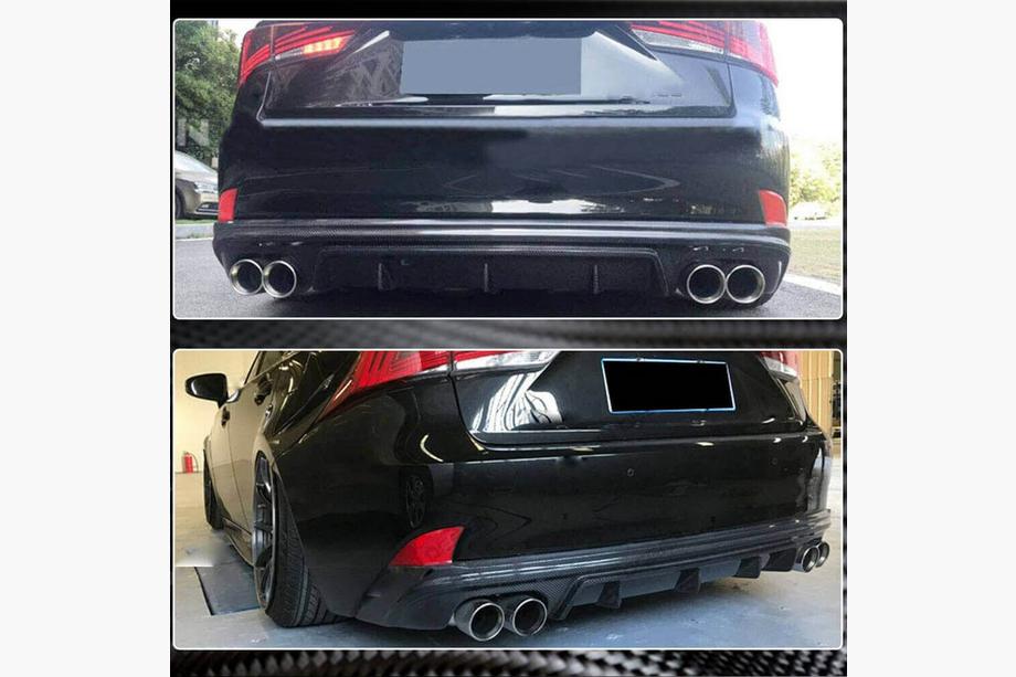 Lexus IS 2013- Difuzor bara spate V2 pentru Base/F-Sport 2013-2016, Carbon Foto 3