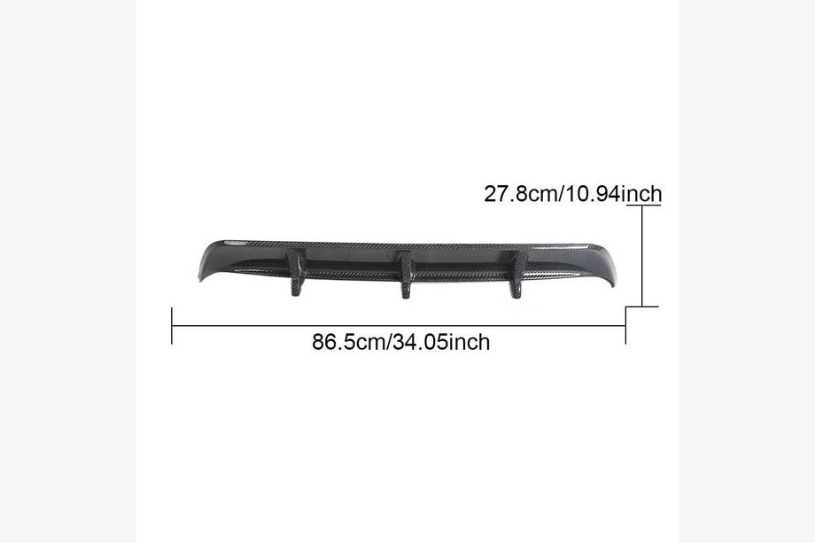 Lexus RC 200t 2014- Difuzor bara spate pentru RC F 2014-2018, Carbon Foto 8