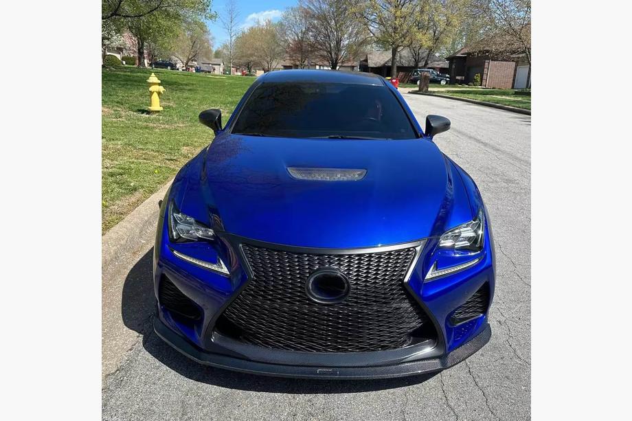 Lexus RC 200t 2014- Prelungire fata lip (pentru RC F 2014-2018, Carbon) Foto 2