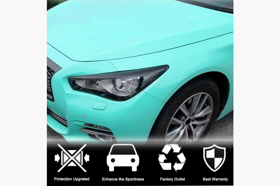 Infiniti Q50/Q60 2013-2024 Eyelids faruri (pentru Q50 2014-2017, Carbon) Foto 2