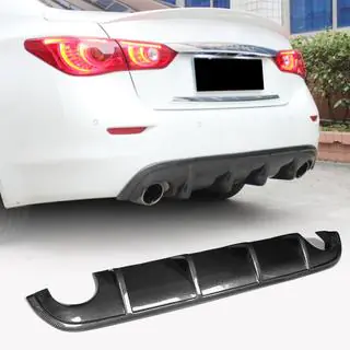 Difuzor bara spate V1 pentru Q50 Base/Sport 2014-2017, Carbon Infiniti Q50/Q60 2013-2024 foto 1