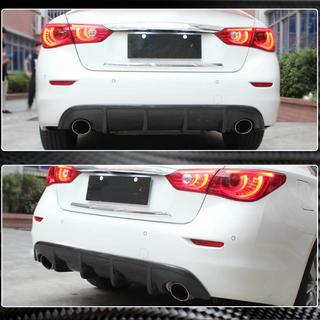 Difuzor bara spate V1 pentru Q50 Base/Sport 2014-2017, Carbon Infiniti Q50/Q60 2013-2024 foto 3