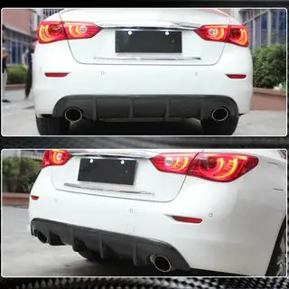 Difuzor bara spate V1 pentru Q50 Base/Sport 2014-2017, Carbon Infiniti Q50/Q60 2013-2024 foto 3