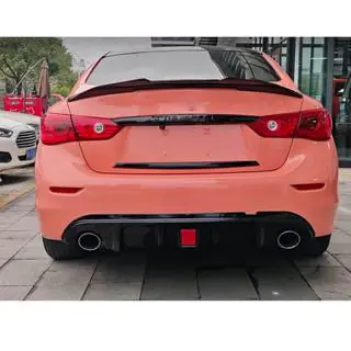 Difuzor bara spate V2 pentru Q50 Base/Sport 2014-2017 Carbon Infiniti Q50/Q60 2013-2024 foto 2