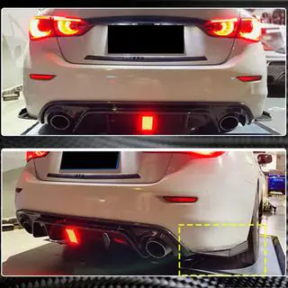 Capace bara spate carbon pentru Q50 Base/Sport 2014-2017 Infiniti Q50/Q60 2013-2024 foto 3