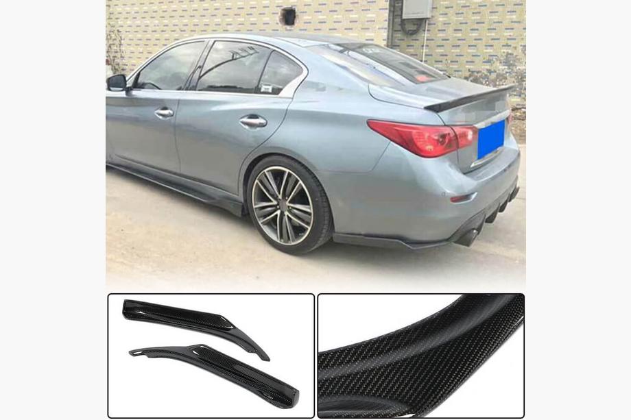 Infiniti Q50/Q60 2013-2024 Capace bara spate carbon pentru Q50 Base/Sport 2014-2017 Foto 1