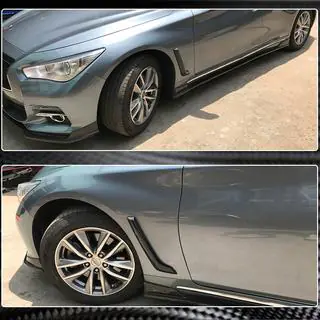 Capace aripi fata carbon (pentru Q50 Base/Sport 2014-2020) Infiniti Q50/Q60 2013-2024 foto 3