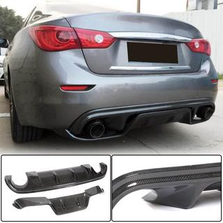 Difuzor bara spate V3 pentru Q50 Base/Sport 2014-2017, Carbon Infiniti Q50/Q60 2013-2024 foto 1