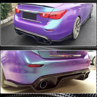 Difuzor bara spate V3 pentru Q50 Base/Sport 2014-2017, Carbon Infiniti Q50/Q60 2013-2024 foto 4
