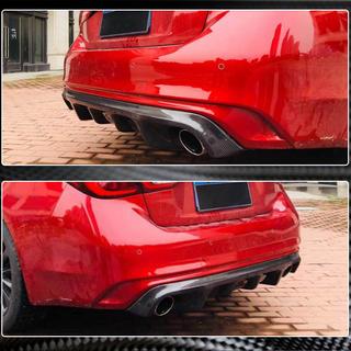 Difuzor Bara Spate V2 pentru Q50 Base/Sport 2018-2023 Carbon Infiniti Q50/Q60 2013-2024 foto 3