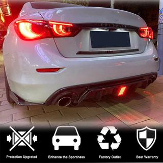 Difuzor bara spate V3 (pentru Q50 Base/Sport 2018-2023, Carbon) Infiniti Q50/Q60 2013-2024 foto 3